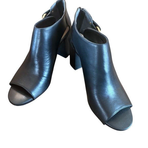 Giani Bernini Ariianna Memory Foam Peep Toe Block Heel Shooties Size 8 - Picture 5 of 10